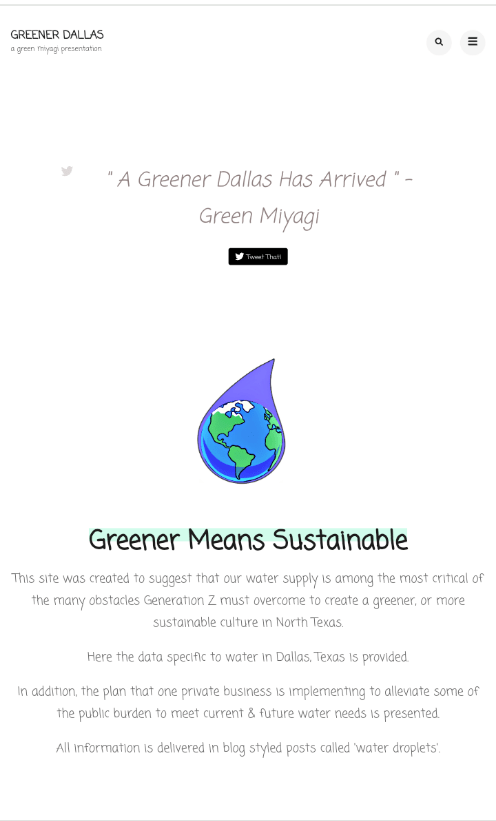 sustainable website greener dallas